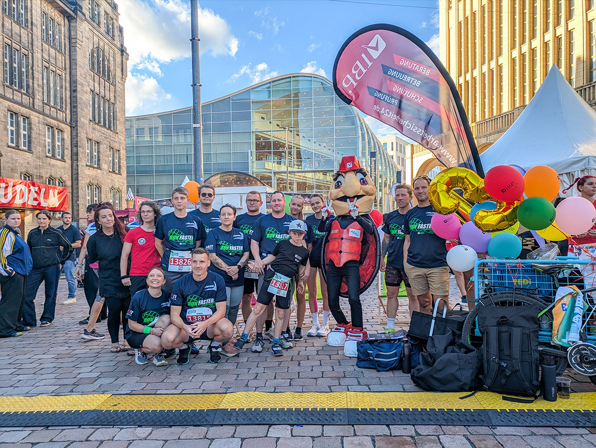 Das Team der IBP beim Firmenlauf in Chemnitz